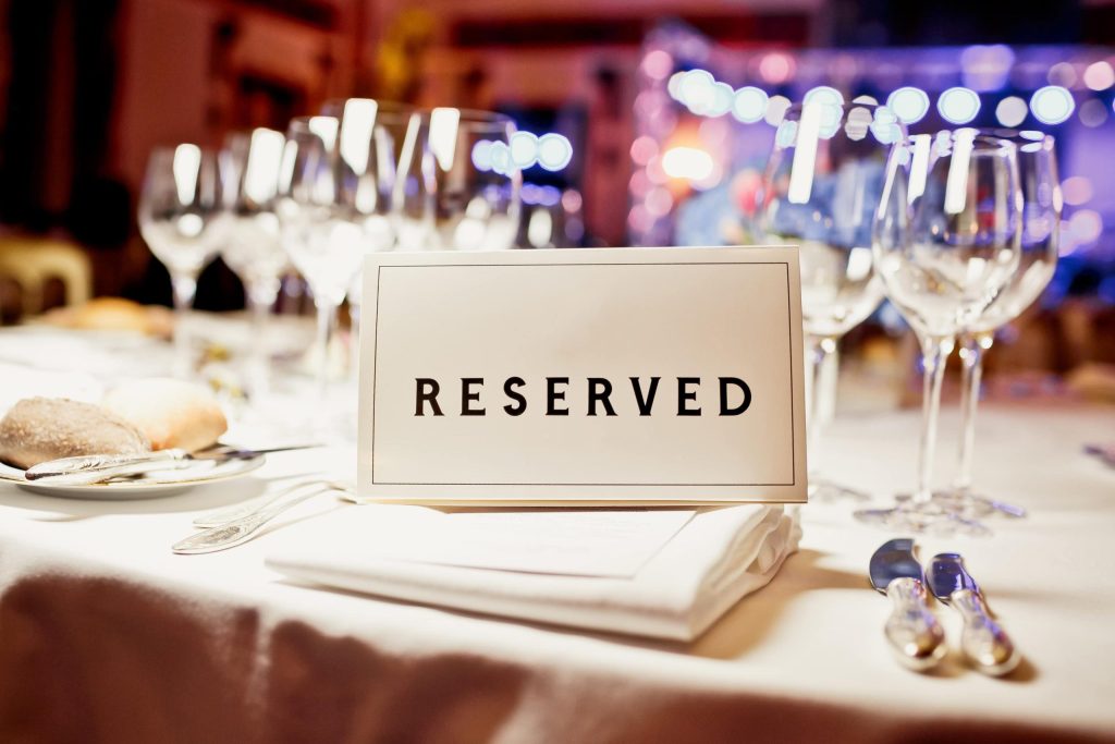 Reserved Table